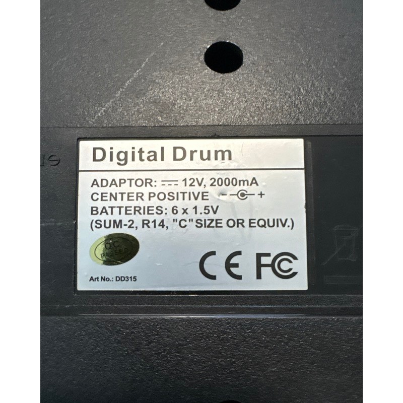 Spectrum AIL-602 Digital Drum Pad Tabletop Electronic Drum Kit Silver DD315