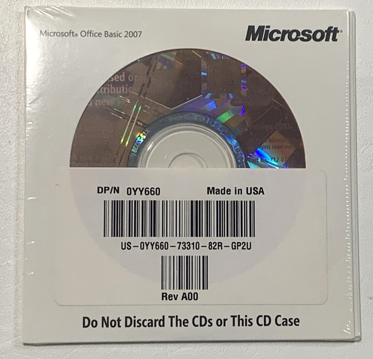 Microsoft Office Basic Edition 2007 - Brand New - Sealed