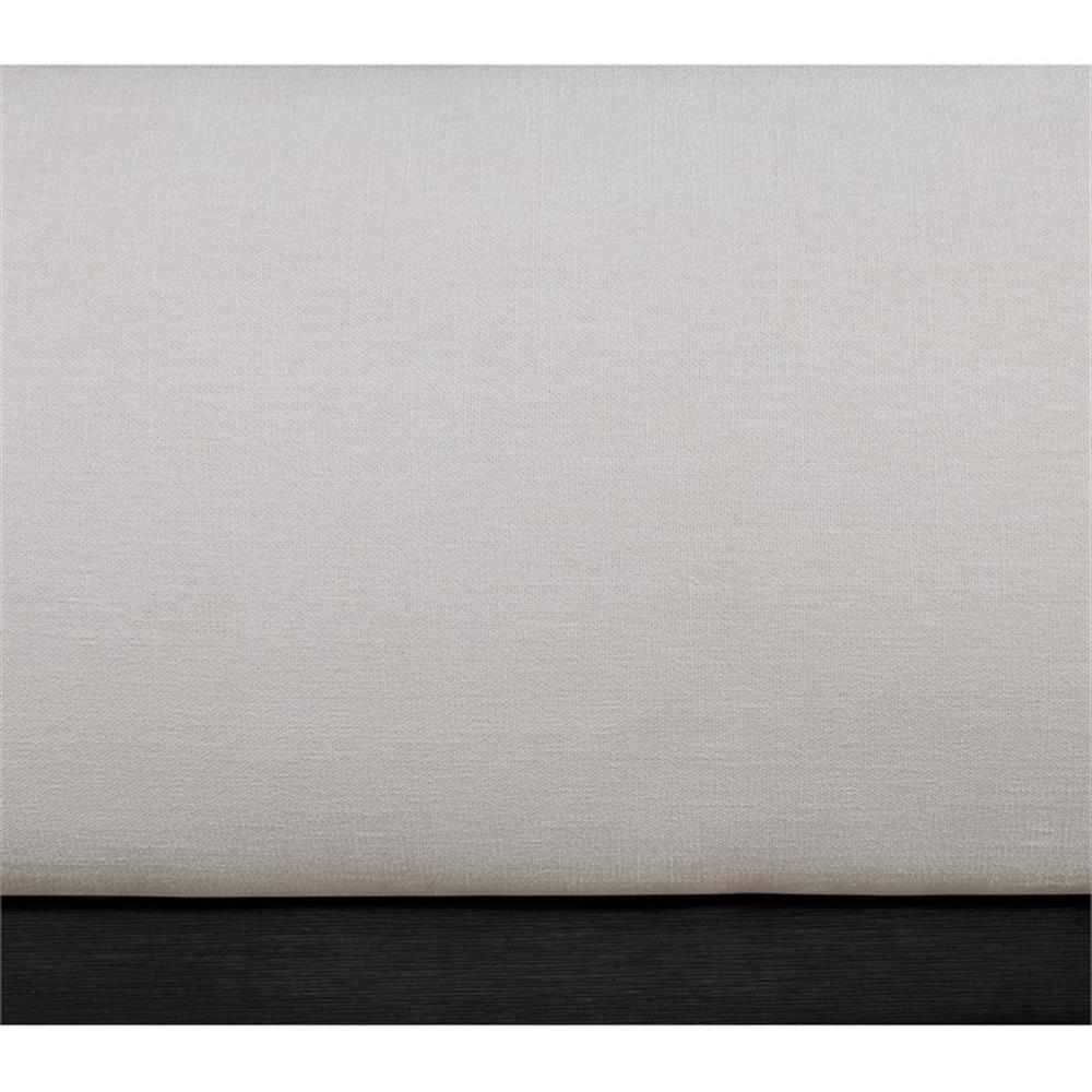 Meridian Furniture Vaughn Cream Linen Textured Fabric Twin Bed