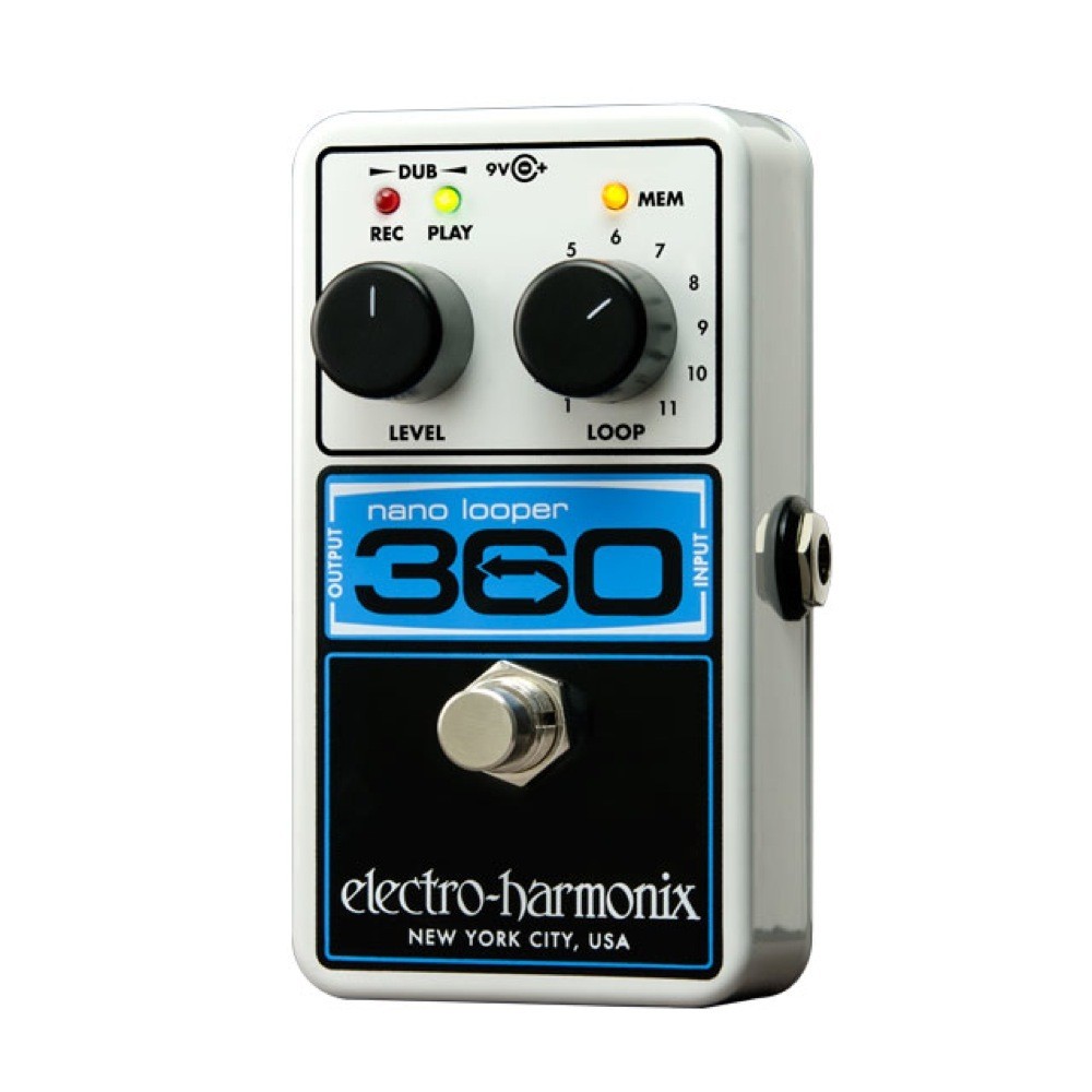 Electro-Harmonix Nano Looper 360 Looper Guitar Pedal, 6-min, 11 Loops Used