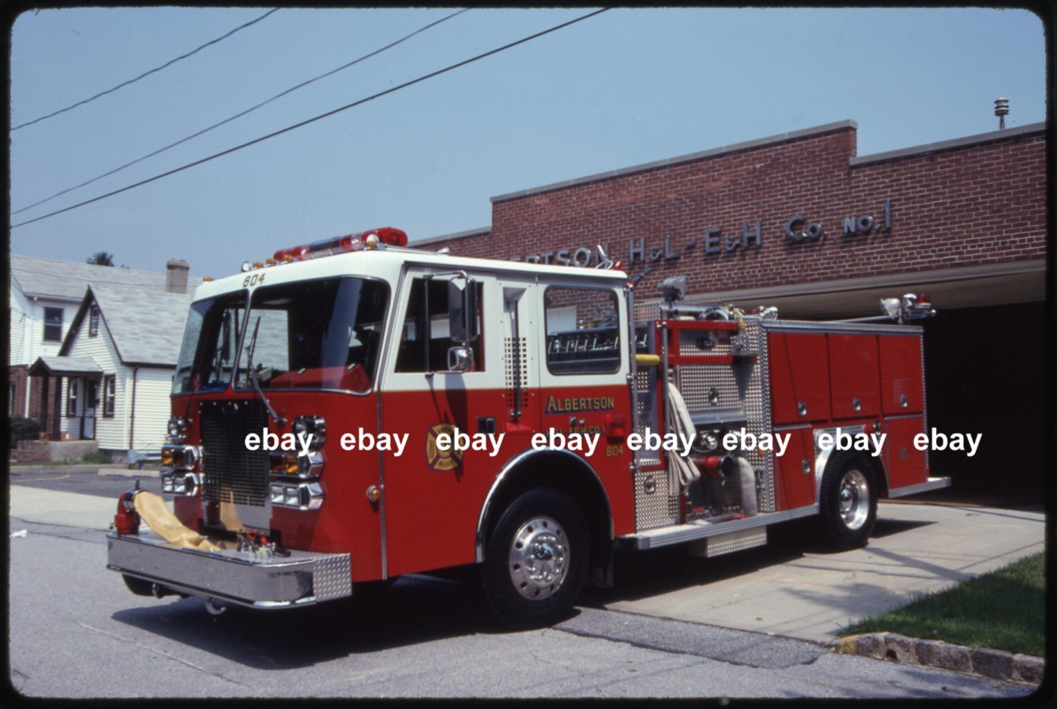 Albertson NY 1988 Simon Duplex Emergency One pumper Fire Apparatus Slide