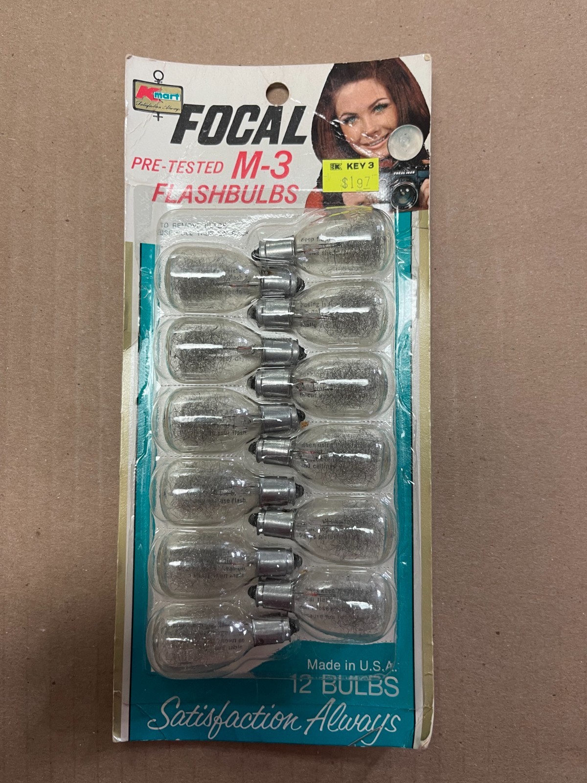 Vintage Focal M-3 Flashbulbs – 12 Pack – Made in USA – New Old Stock (NOS)