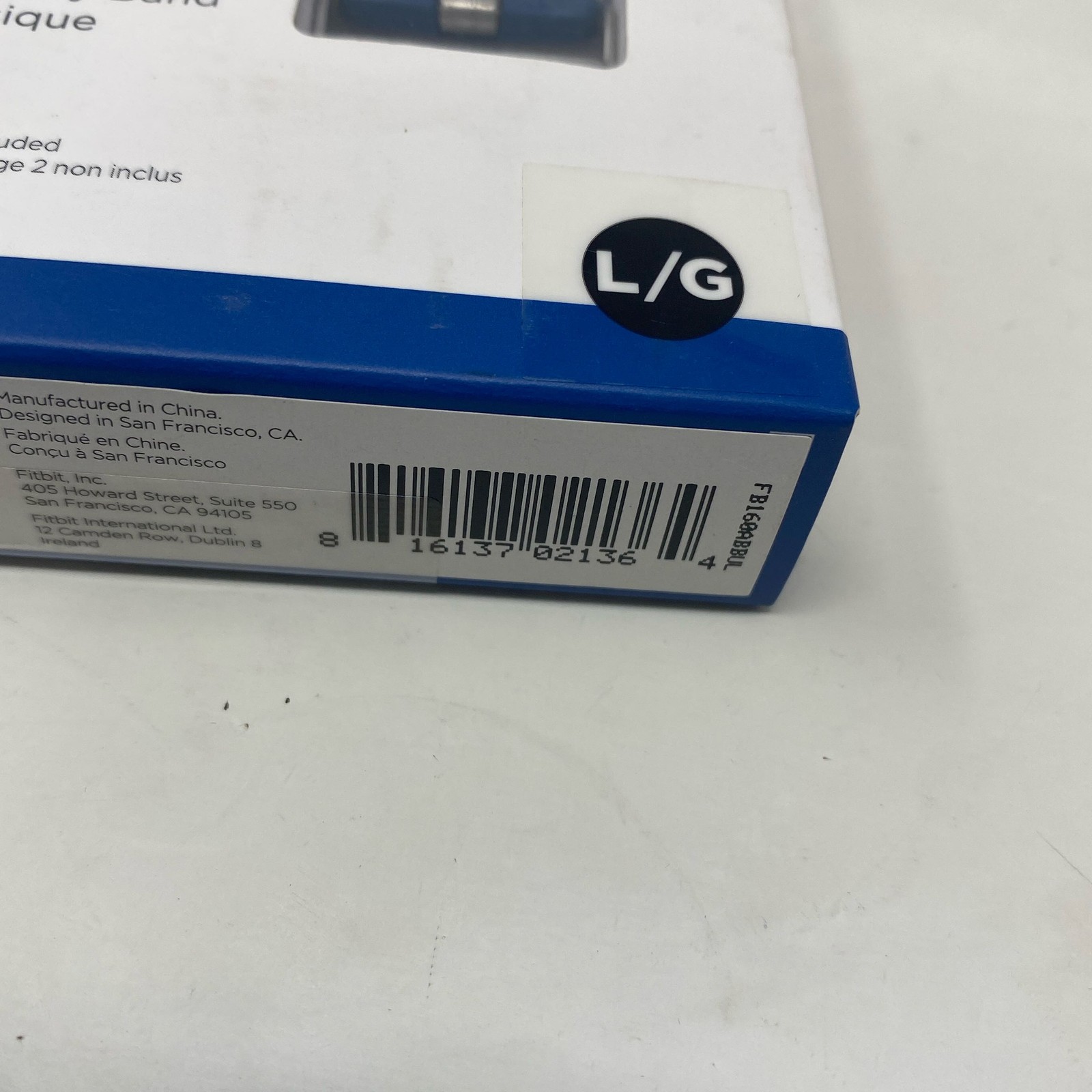 Fitbit Charge 2 Classic Band Blue - Large (OEM)