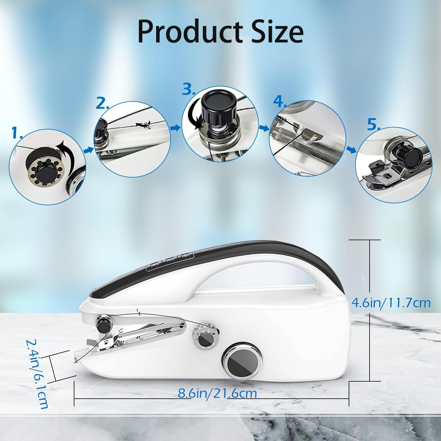 Handheld Sewing Machine Mini Electric Handy Sewing Machine Quick Portable