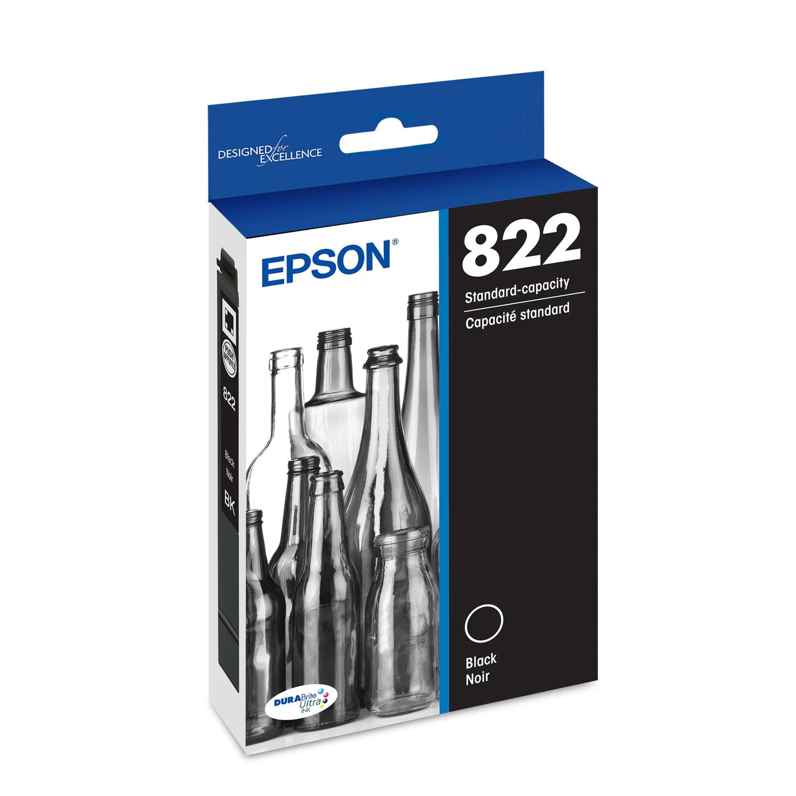 EPSON 822 DURABrite Ultra Ink Standard Capacity Black Cartridge (T822120-S) Work