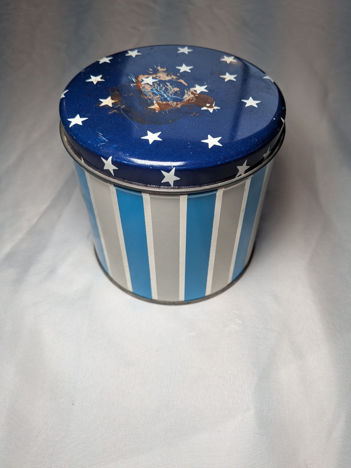 Vintage Microscope Slides (No Microscope) In A Metal Tin