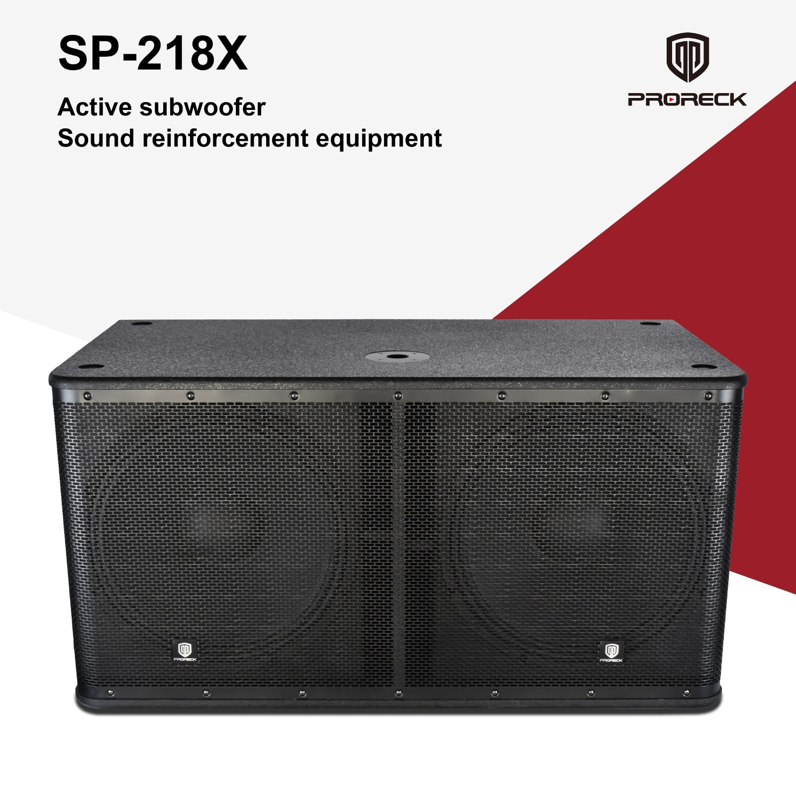 Proreck SP-218X 5000W dual 18'' Active Powered DJ Subwoofer