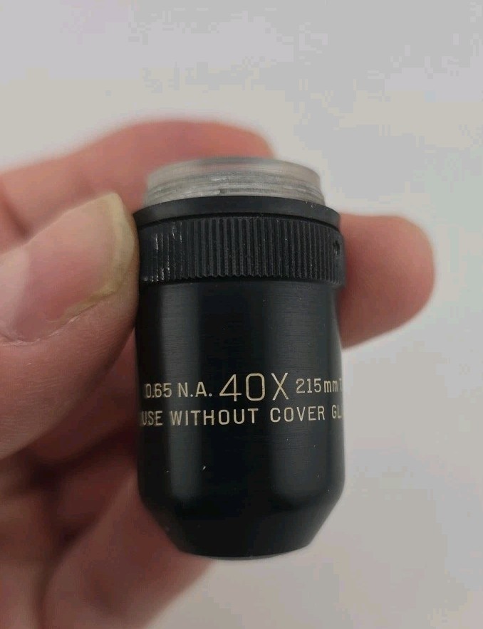 Bausch & Lomb Microscope Objective 0.65 NA 40x 215 mm TL