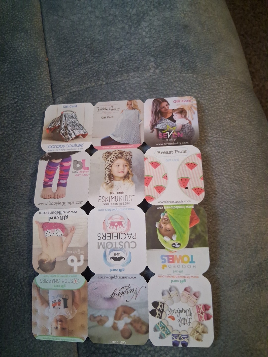 $535 In Baby Gift Cards  Ready To Use  A Great  Deal For For A New Parent