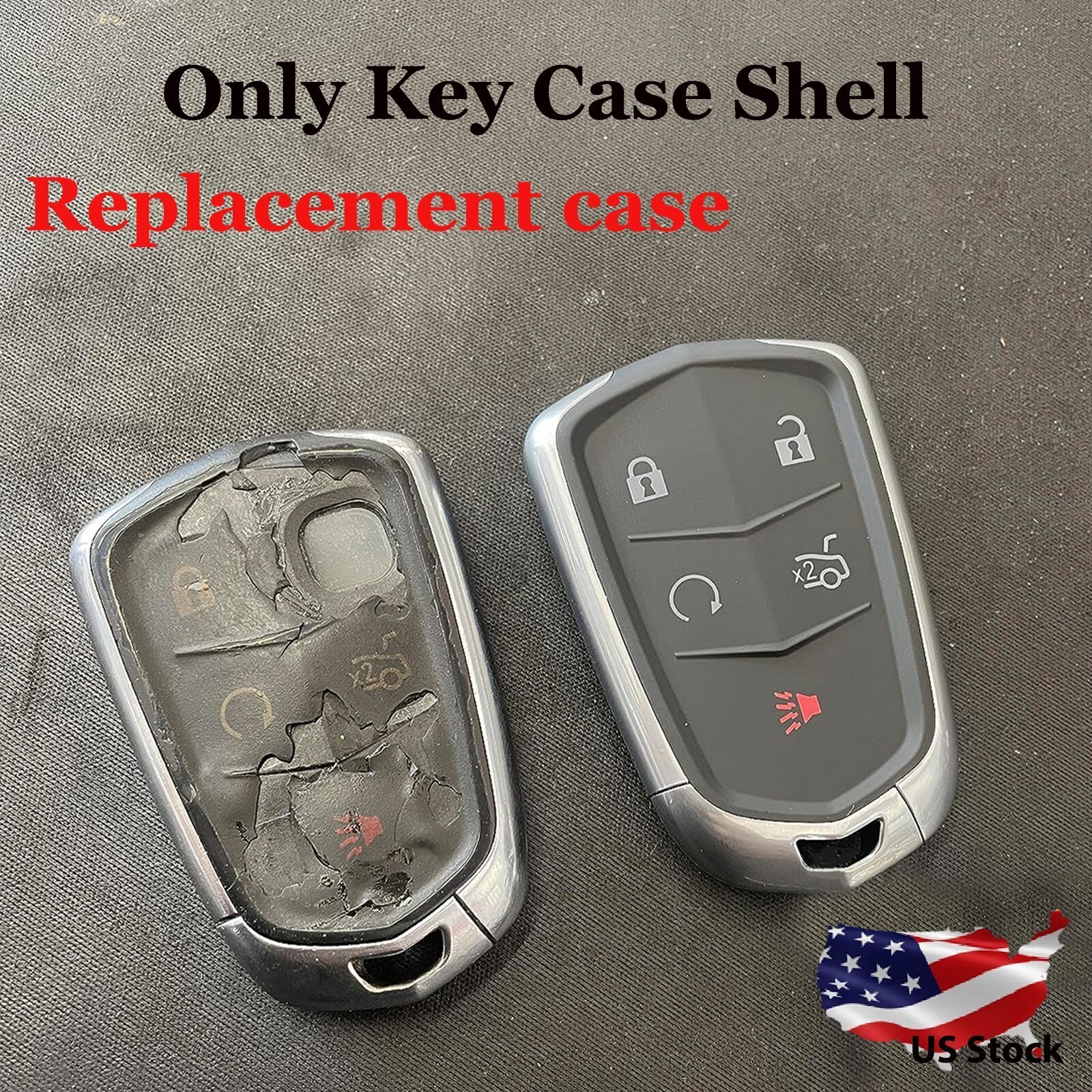 For 2015 2016 2017 2018 2019 Cadillac ATS CTS XTS XT4 XT5 Key Fob Shell Cover