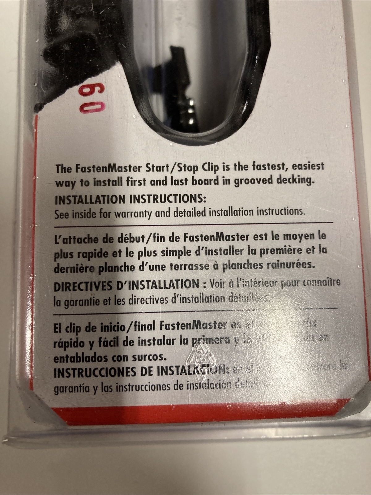 FastenMaster Trex Versaclip Universal Hidden Deck Fastener, start/stop clips 25