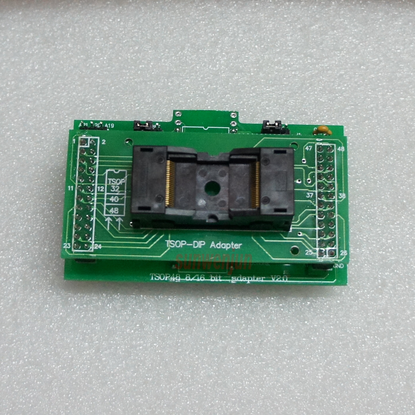 ADP-003 TSOP48 8/16 bit adapter/socket for Willem Programmer