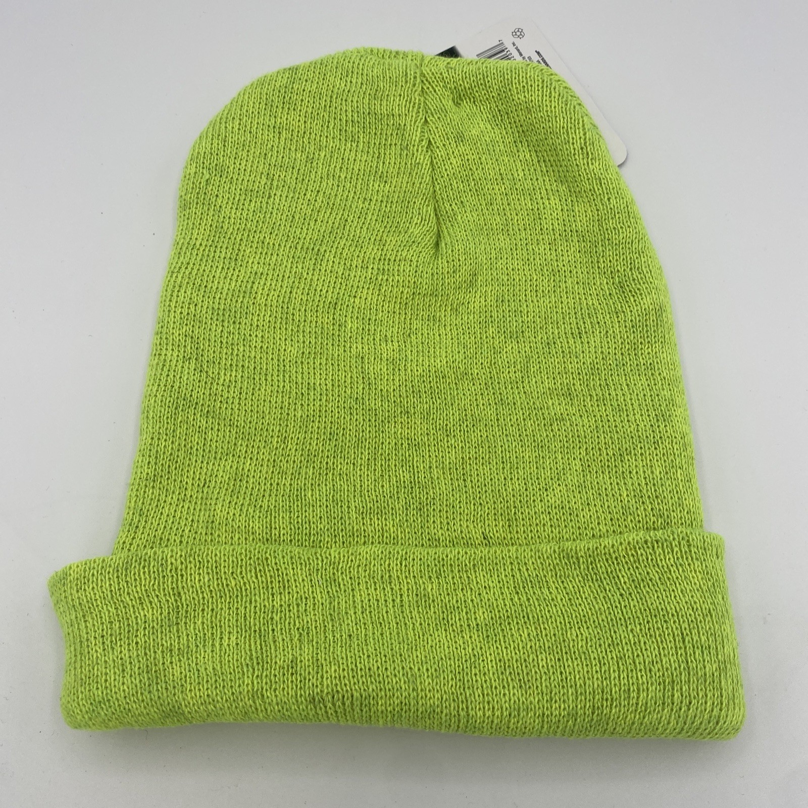 Rugged Wear Fine Knit Watch Cap, Acrylic& Polyester Soft, Stretchy Lime One Size
