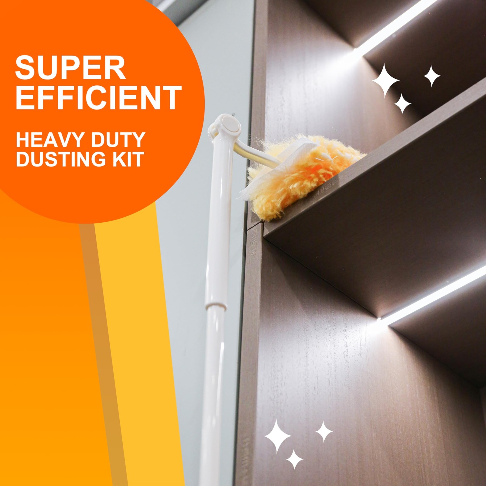 Duster Refills 50 Counts, 360° Heavy Duty Multi Surface Duster Refills for