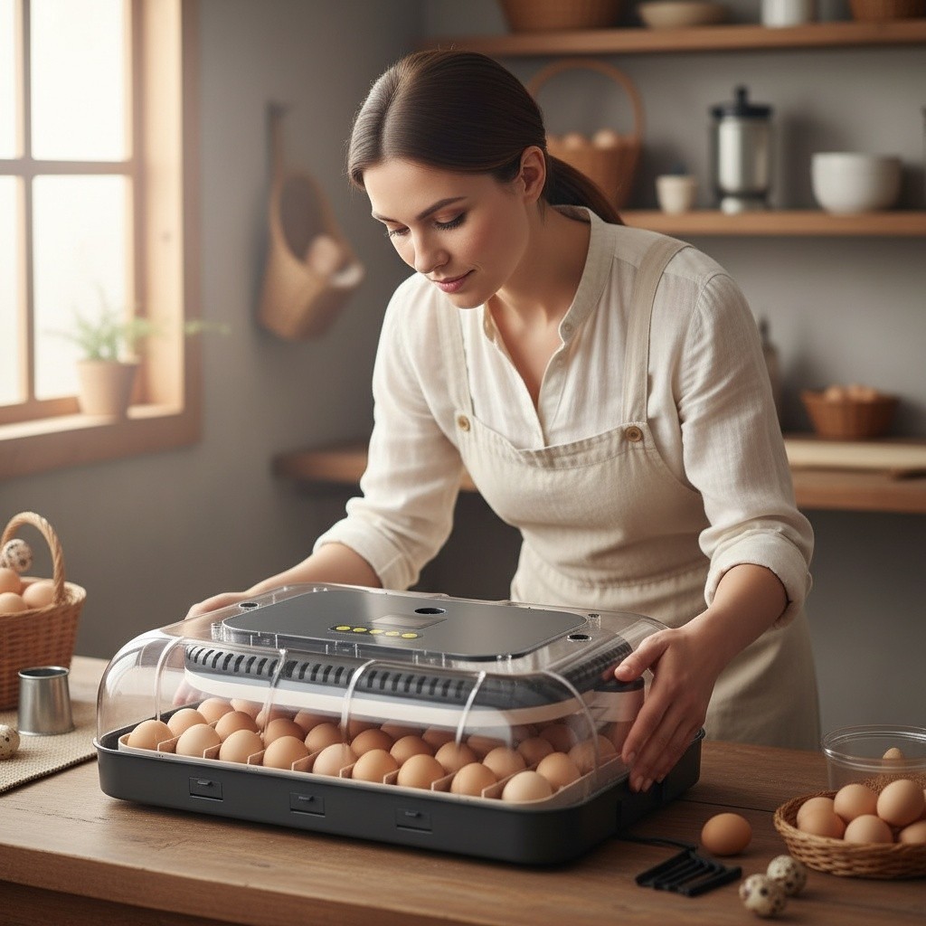 70 Egg Incubator for Hatching Eggs with Automatic Egg Turning & Humidity Control