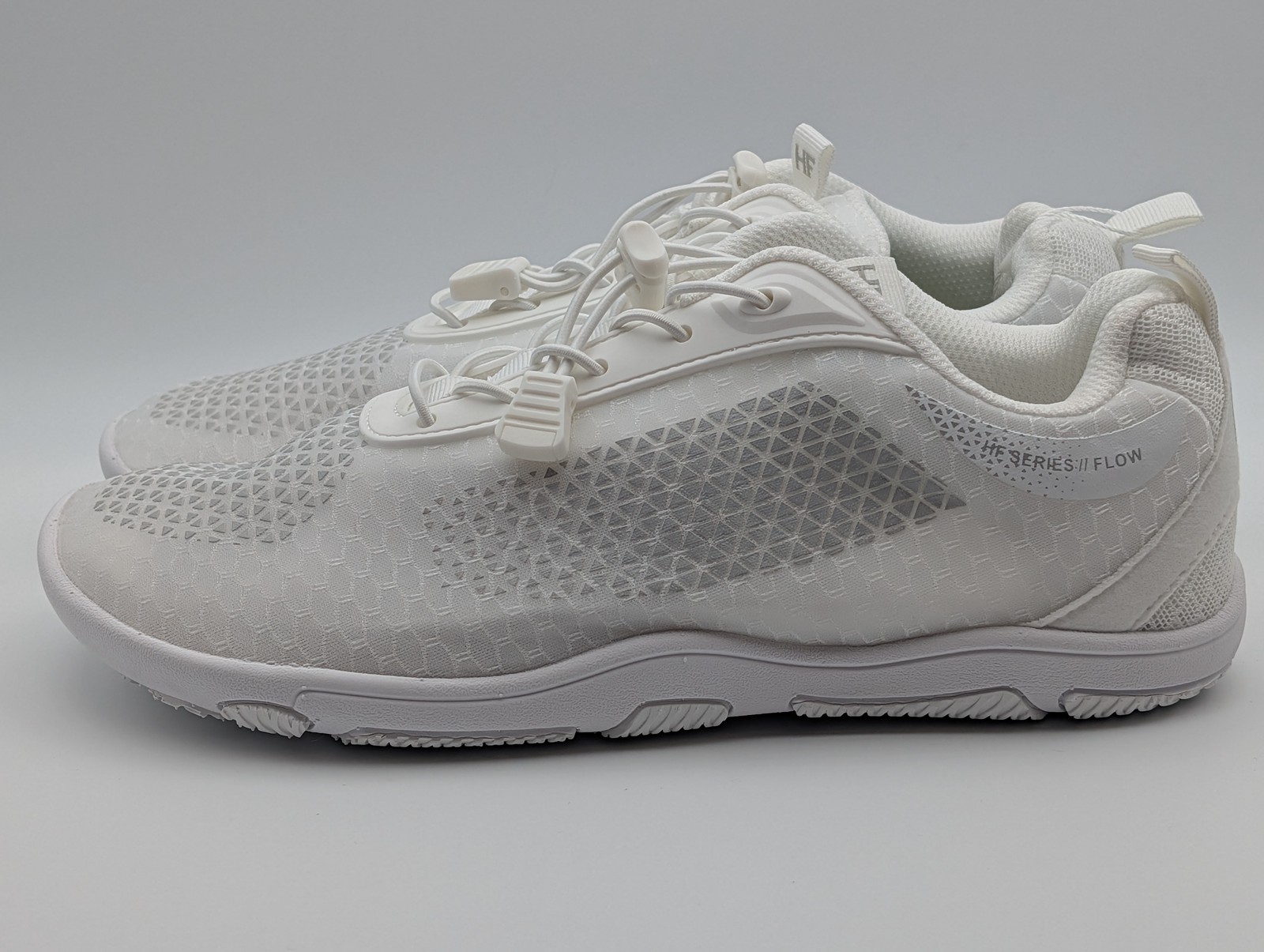 Hike Footwear HF Flow Womens 9/9.5 Mens 7/7.5 EU40  White Barefoot Walking Shoes