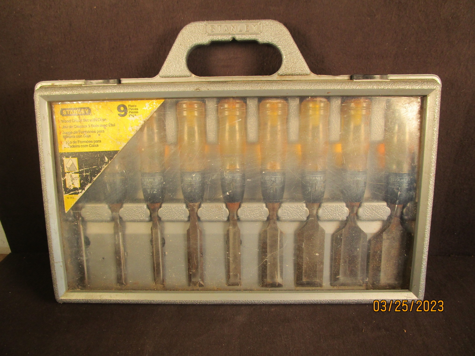 Stanley 9 Piece Wood Chisel Set 16-902 1/4"-2"