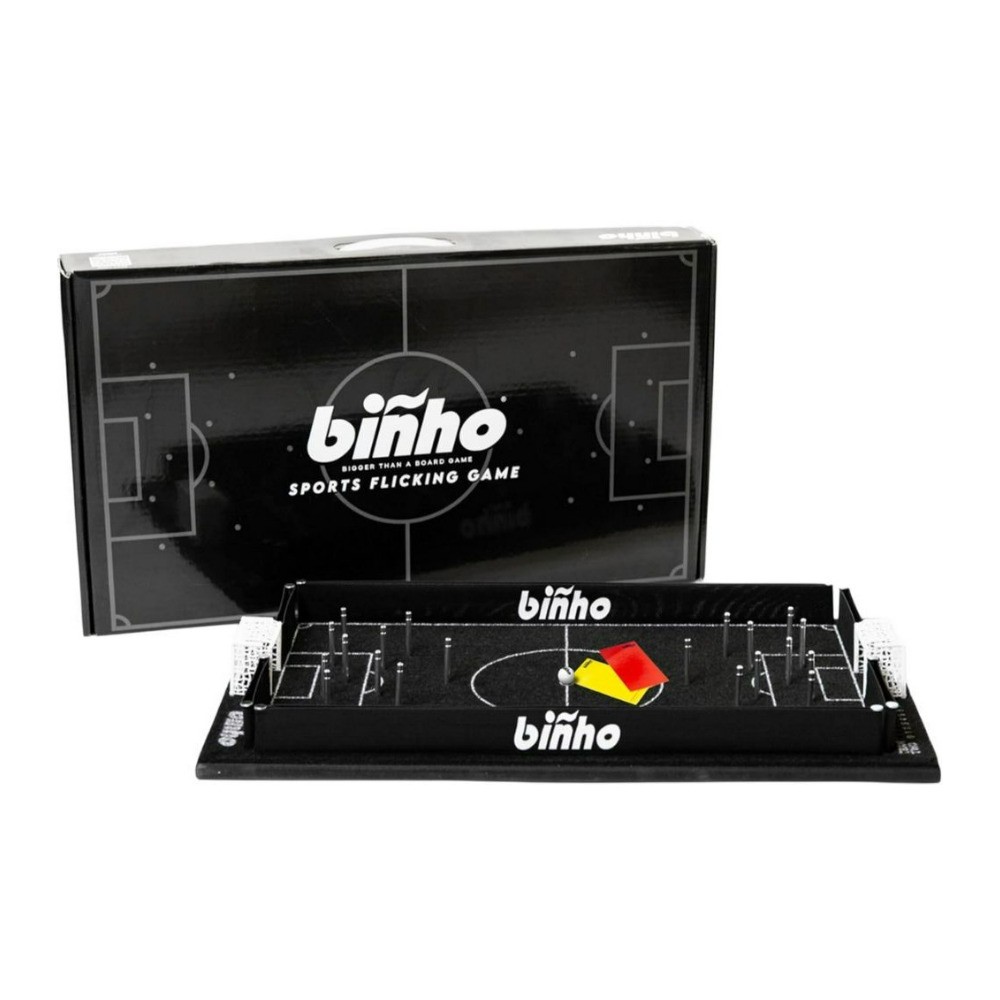 Binho Board 2 Player Finger Flicking Classic Pinball Soccer Board Game