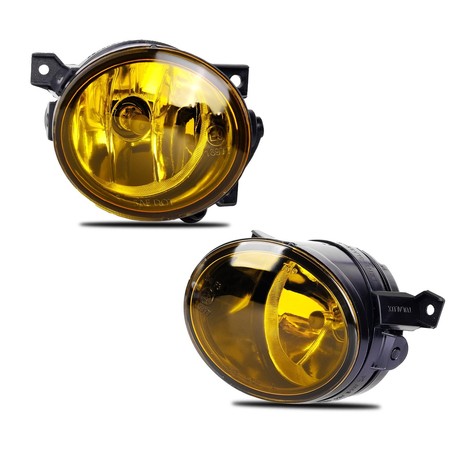 Fog Lights For Volkswagen GTI 2006-2009/Jetta 2006-2010 Pair Yellow Lens w/bulbs
