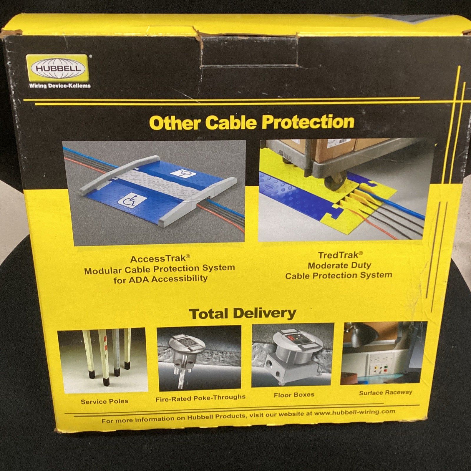 FloorTrak 5’ Floor Cable Cover Black FT3BK5
