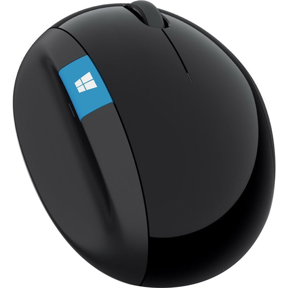 Microsoft Sculpt Ergonomic Mouse L6V-00001 Black USB Optical for PC Laptop