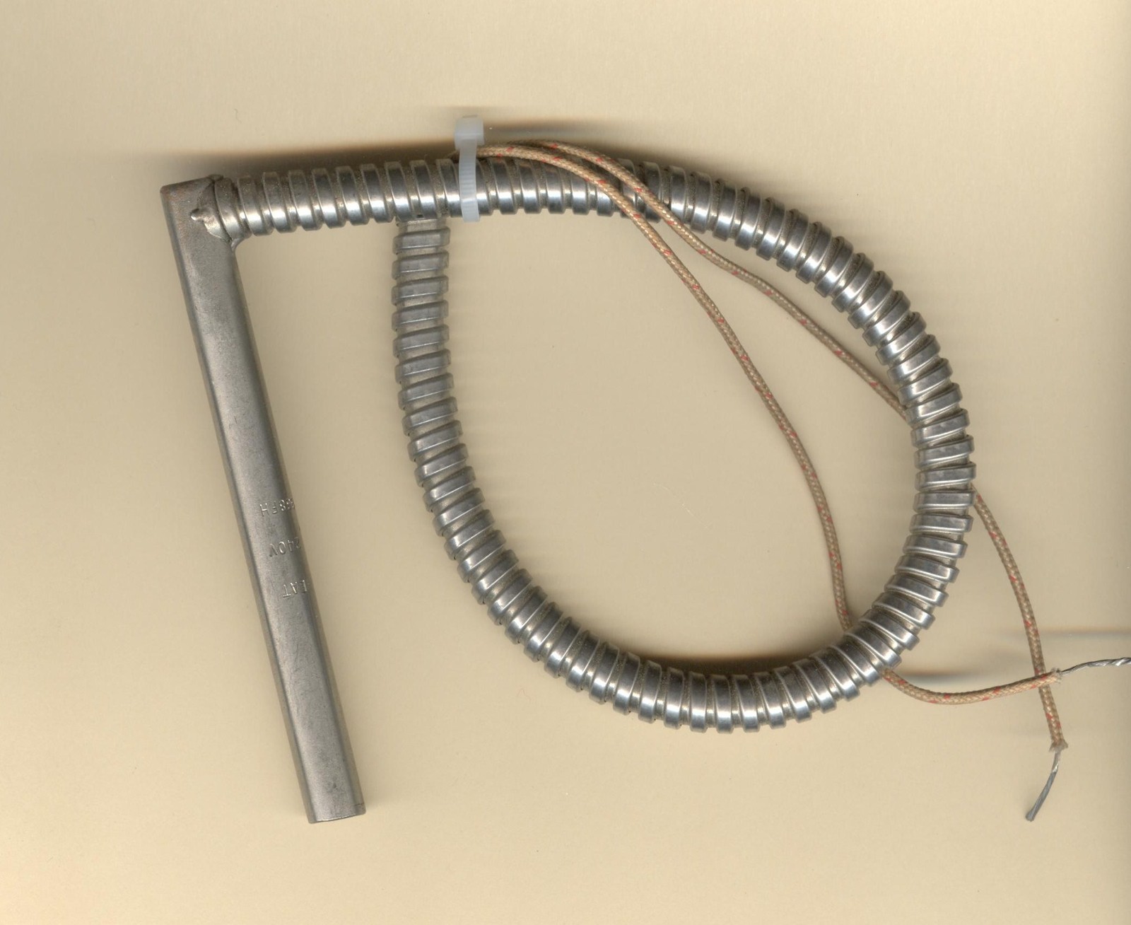 FAST HEAT Cartridge Heater 3/8" Dia X 3" Long 500W 240V 12" Armor Leads