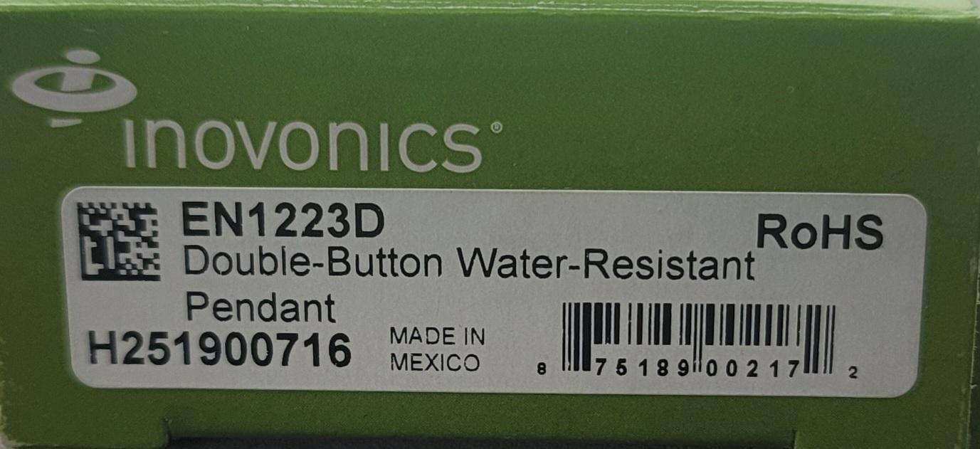 Inovonics EN1223D Double Button Water Resistant Pendant