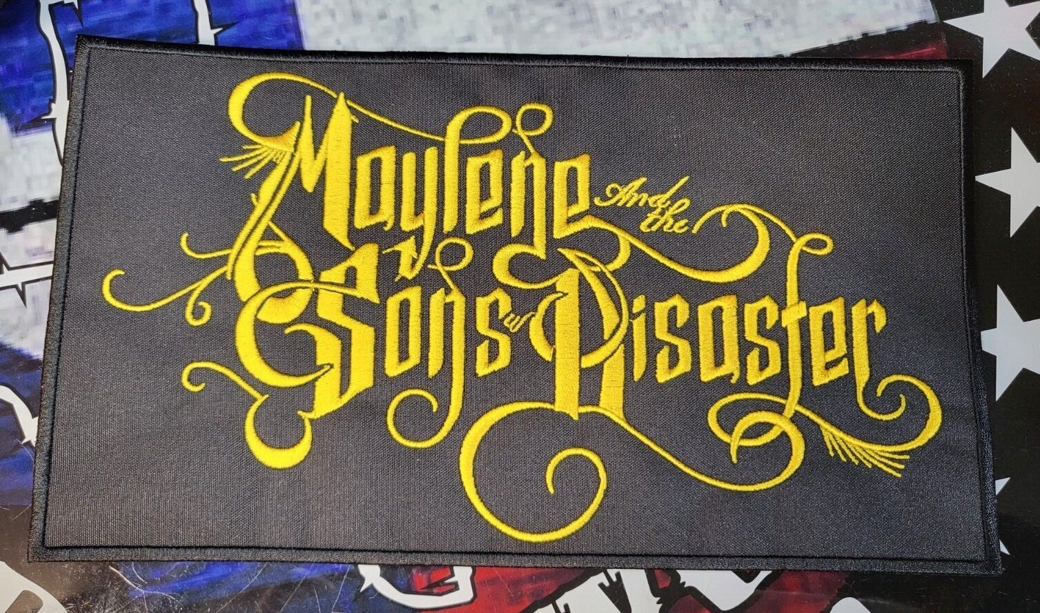 LARGE EMBROIDERED MAYLENE & THE SONS OF DISASTER BACK PATCH (Please Read Ad)