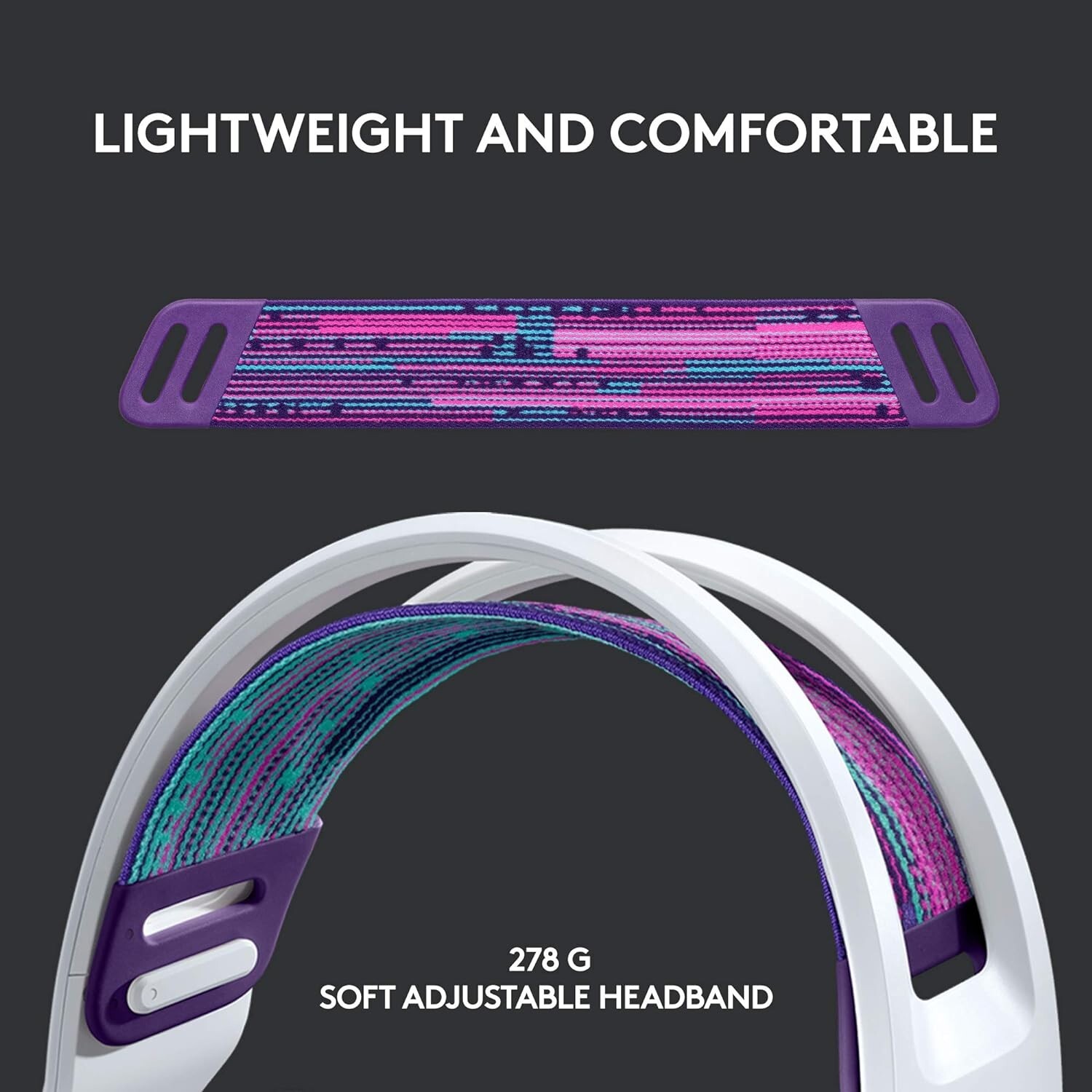 Logitech G733 LIGHTSPEED Wireless Gaming Headset LIGHTSYNC RGB White