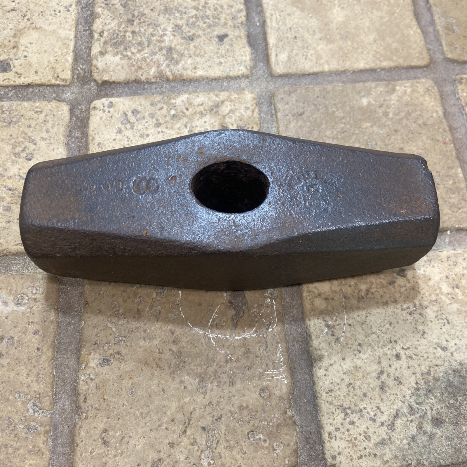 Vintage Steel City  8Lb Sledgehammer  Blacksmith Hammer Marked GOS SEE PHOTOS