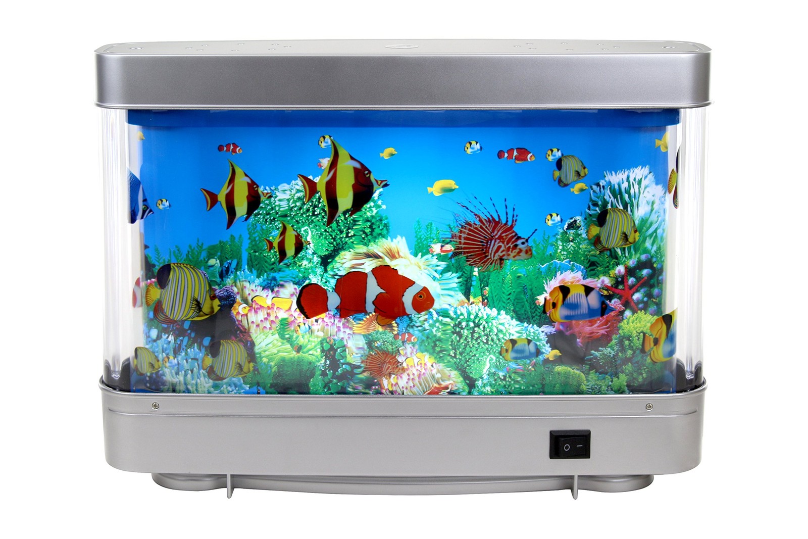 Sensory Artificial Aquarium Lamp – LED Virtual Fake Fish Tank with Moving Mar...