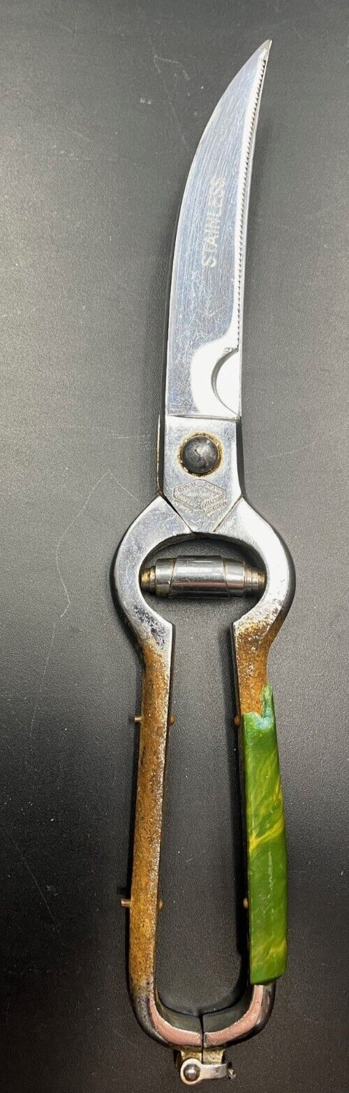 Royal Brand HEAVY DUTY Poultry Shears Stainless Steel Germany- Handle Issues