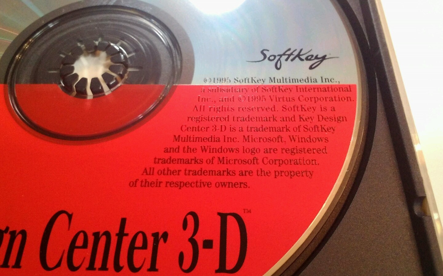 CD Design Center 3-D Vtg 1995 RARE VHTF Retro Tech Softkey