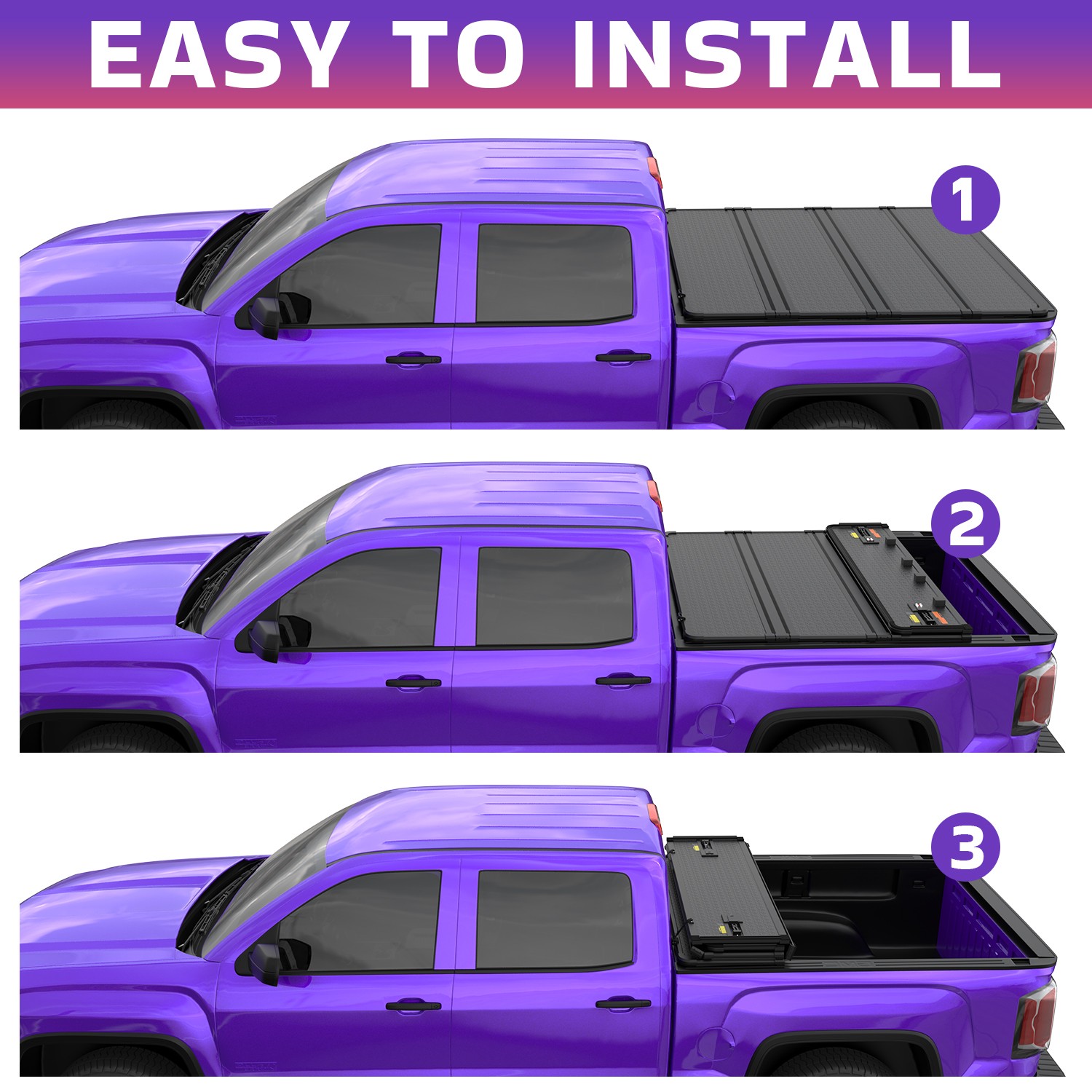 5.8FT 4Fold Hard Tonneau Cover For 2007-13 Chevy Silverado/GMC Sierra 1500 New