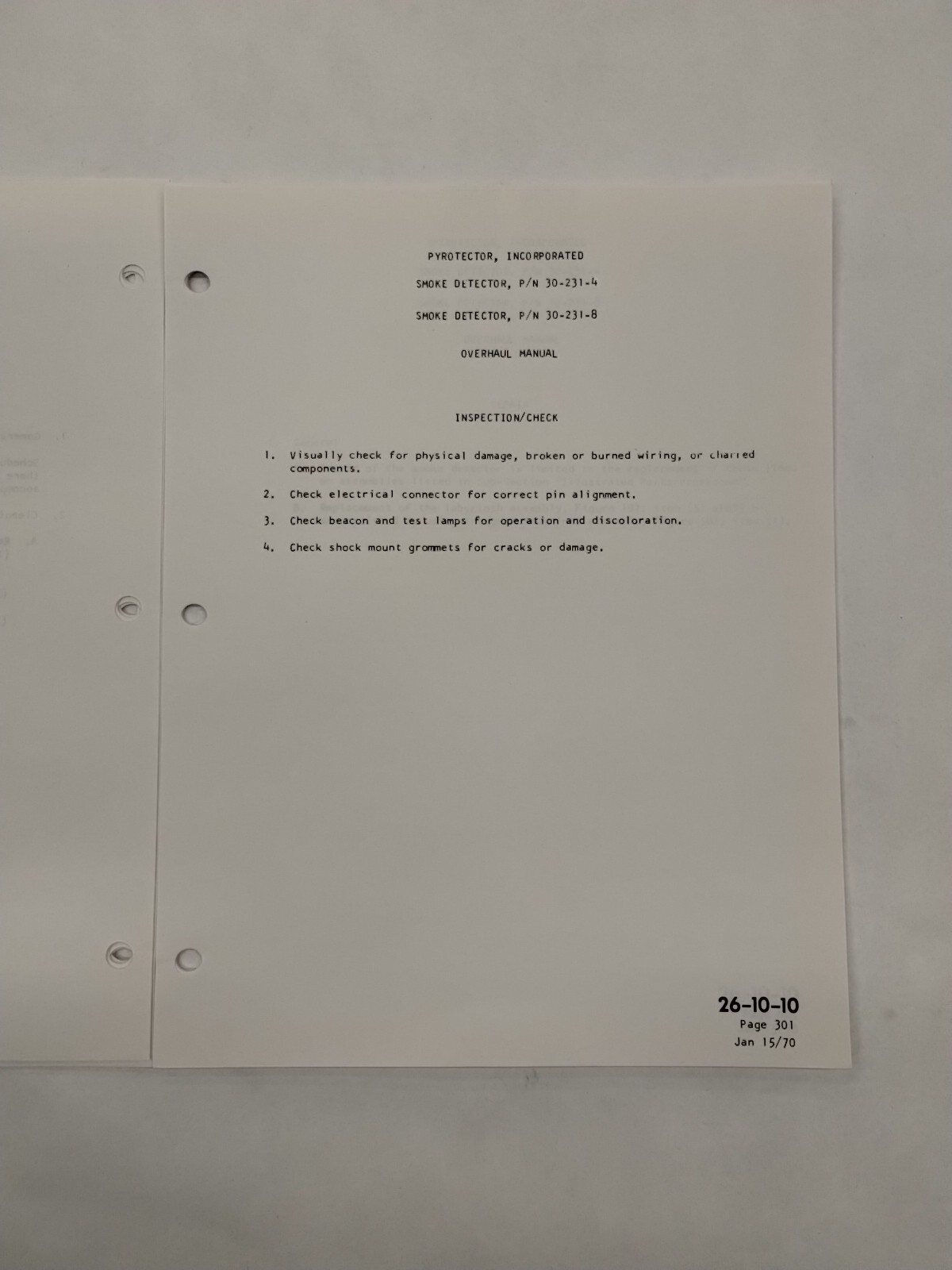Pyrotector Incorporated Smoke Detector Overhaul Manual-Original