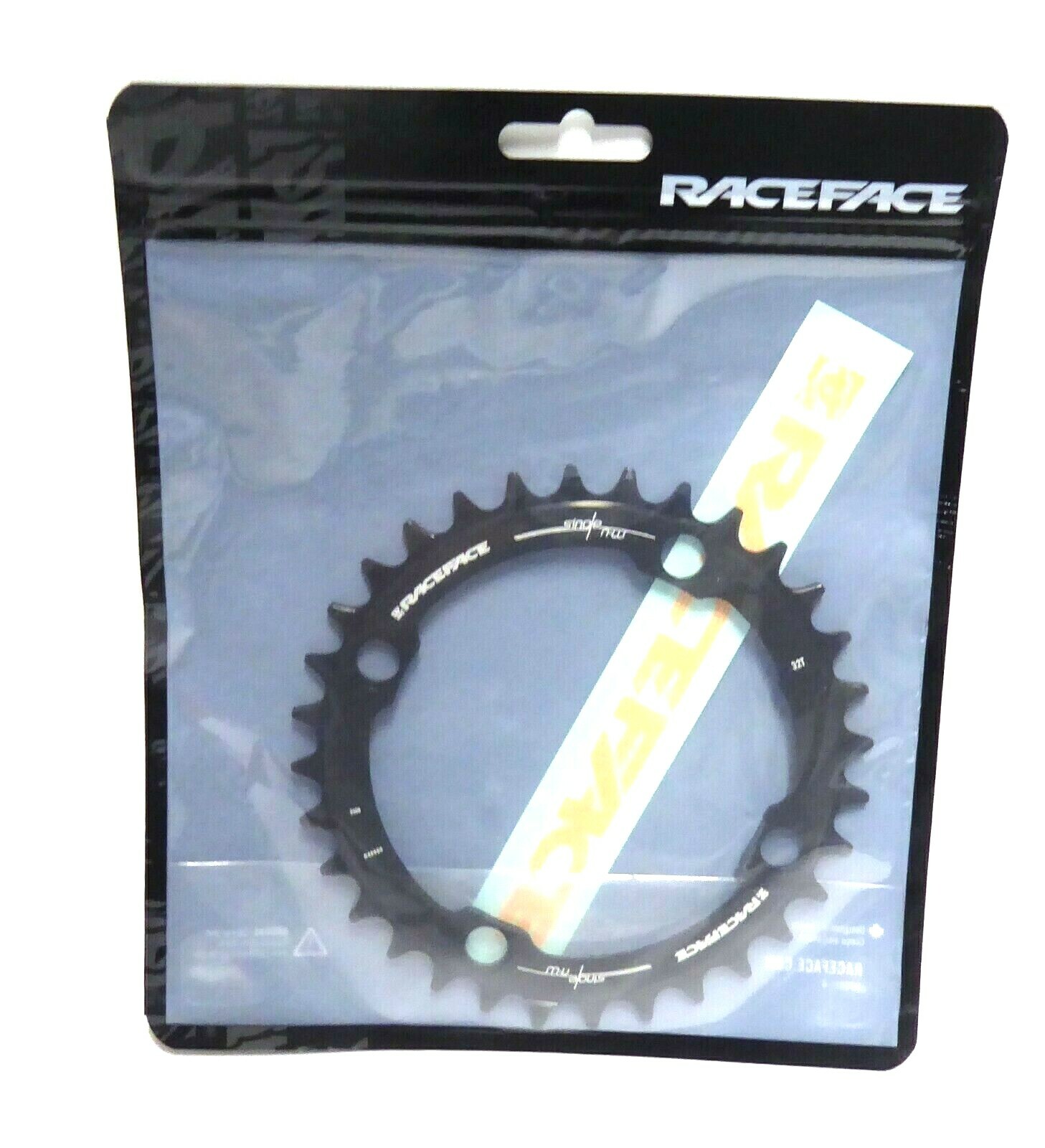 RaceFace Narrow Wide Chainring: 104mm BCD, 34t, Black