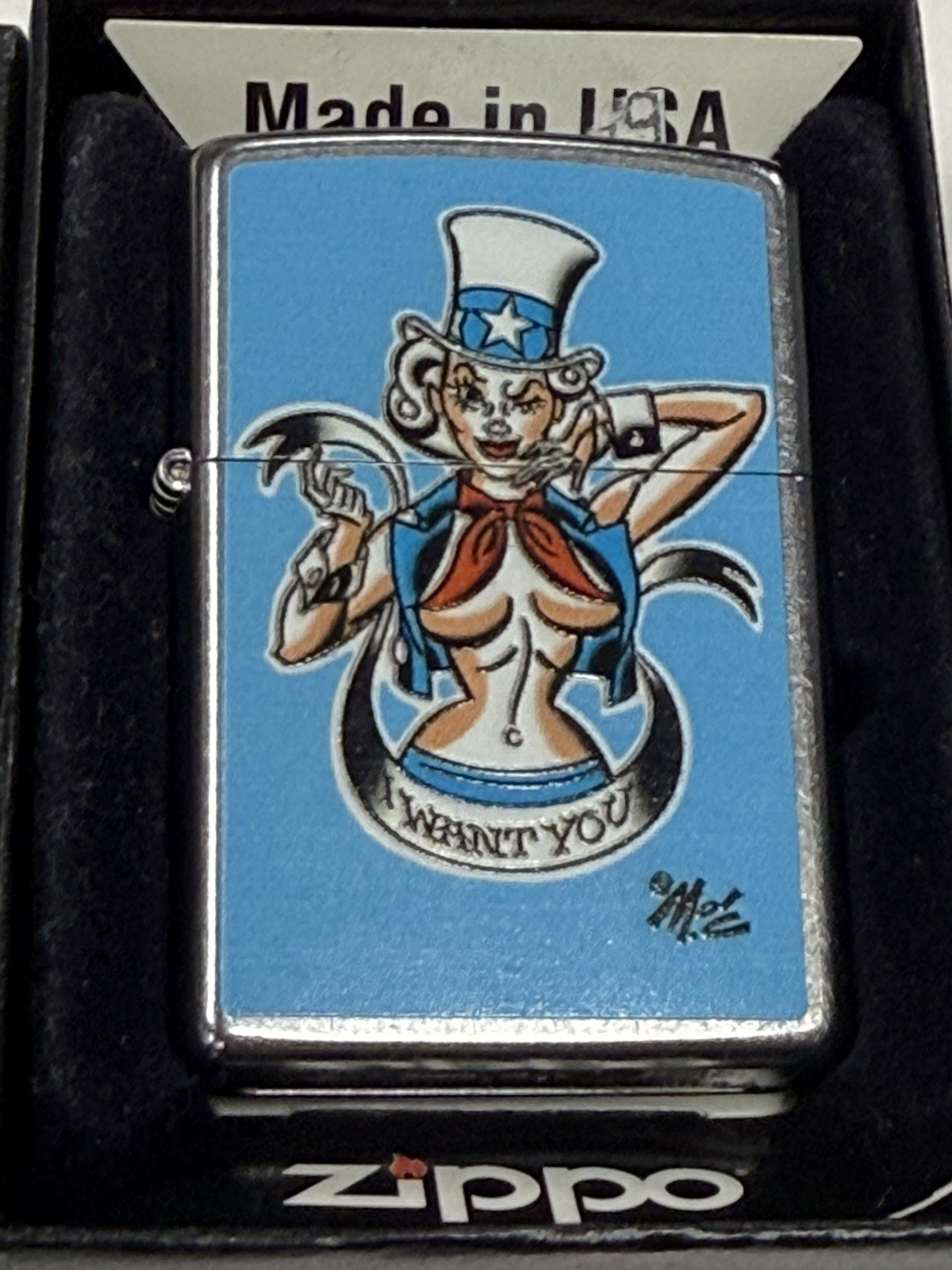 ZIPPO 2010 MITCH O'CONNELL I WANT YOU PATRIOTIC LIGHTER SEALED IN BOX B399