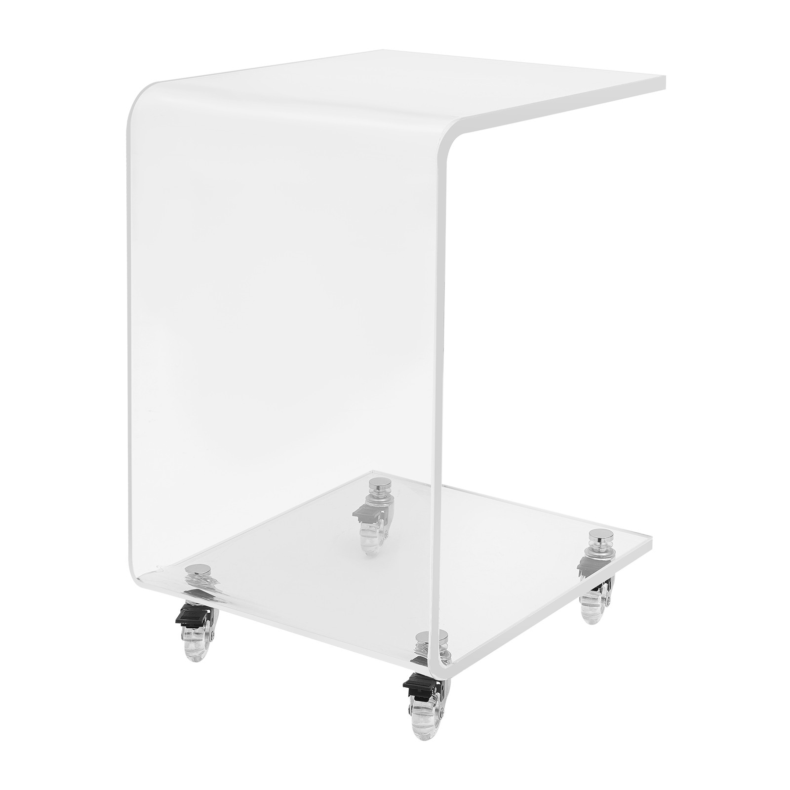 C-Shaped Side Table, Acrylic End Table, Couch Side Table