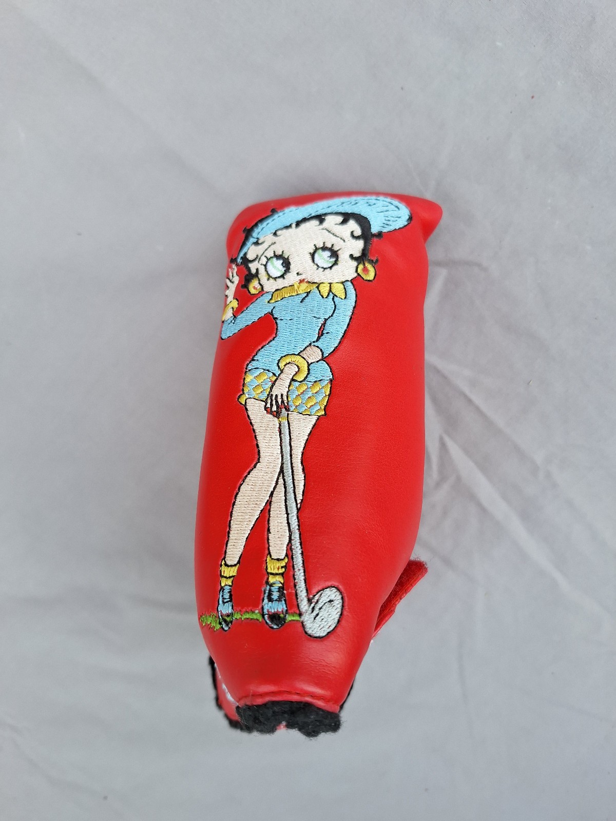 Vintage Winning Edge Betty Boop Leather Golf Club Head Cover Putter Embroidered