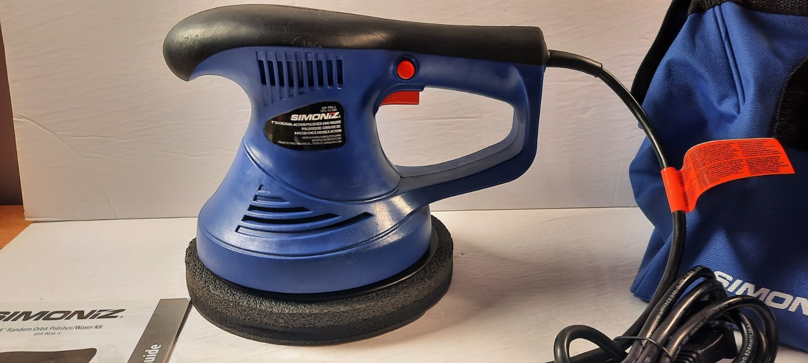 SIMONIZ 8'' RANDOM ORBIT POLISHER MODEL 039-9056-4