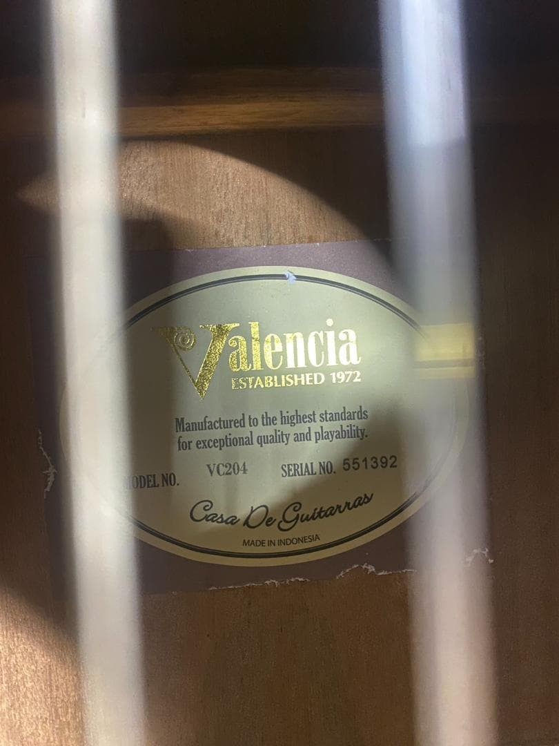 Valencia VC Classical Guitar With Light Wear