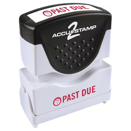 Accu-Stamp2 038836 Microban Message Stamp, Past Due, 1/4"