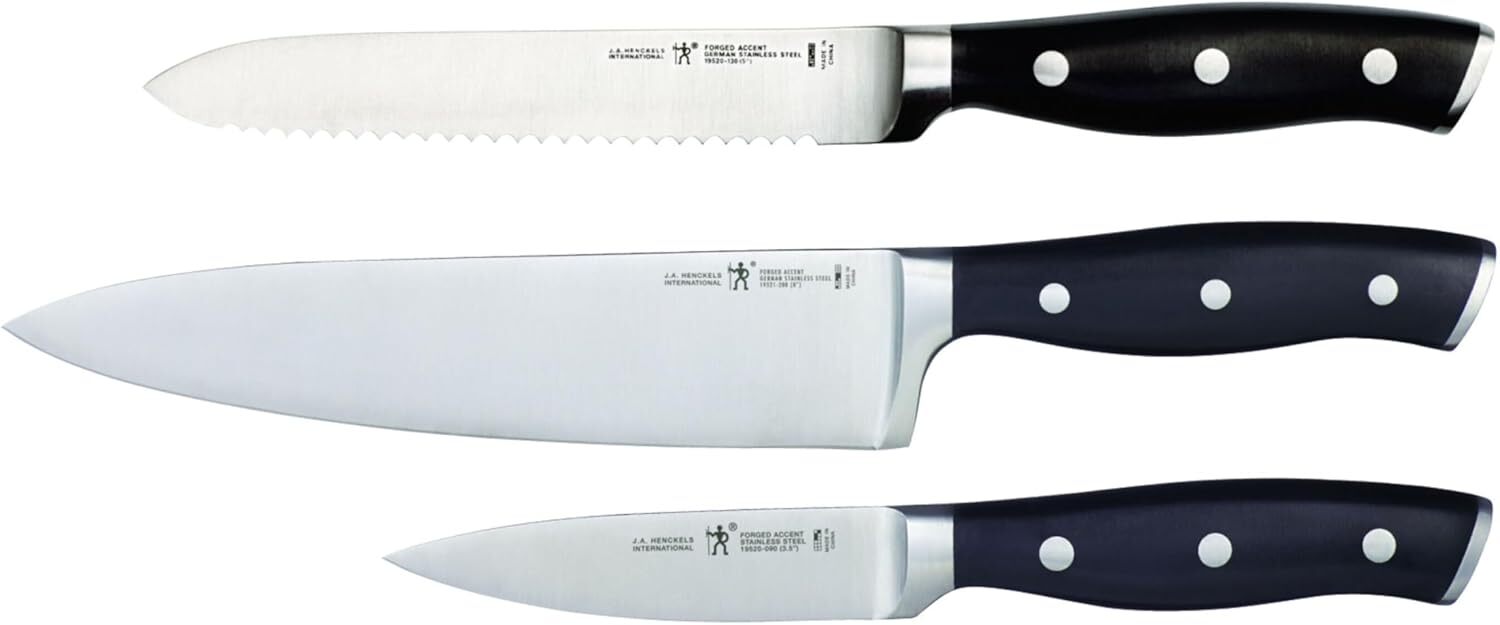 Built Accent Three Piece Set, Stainless Steel