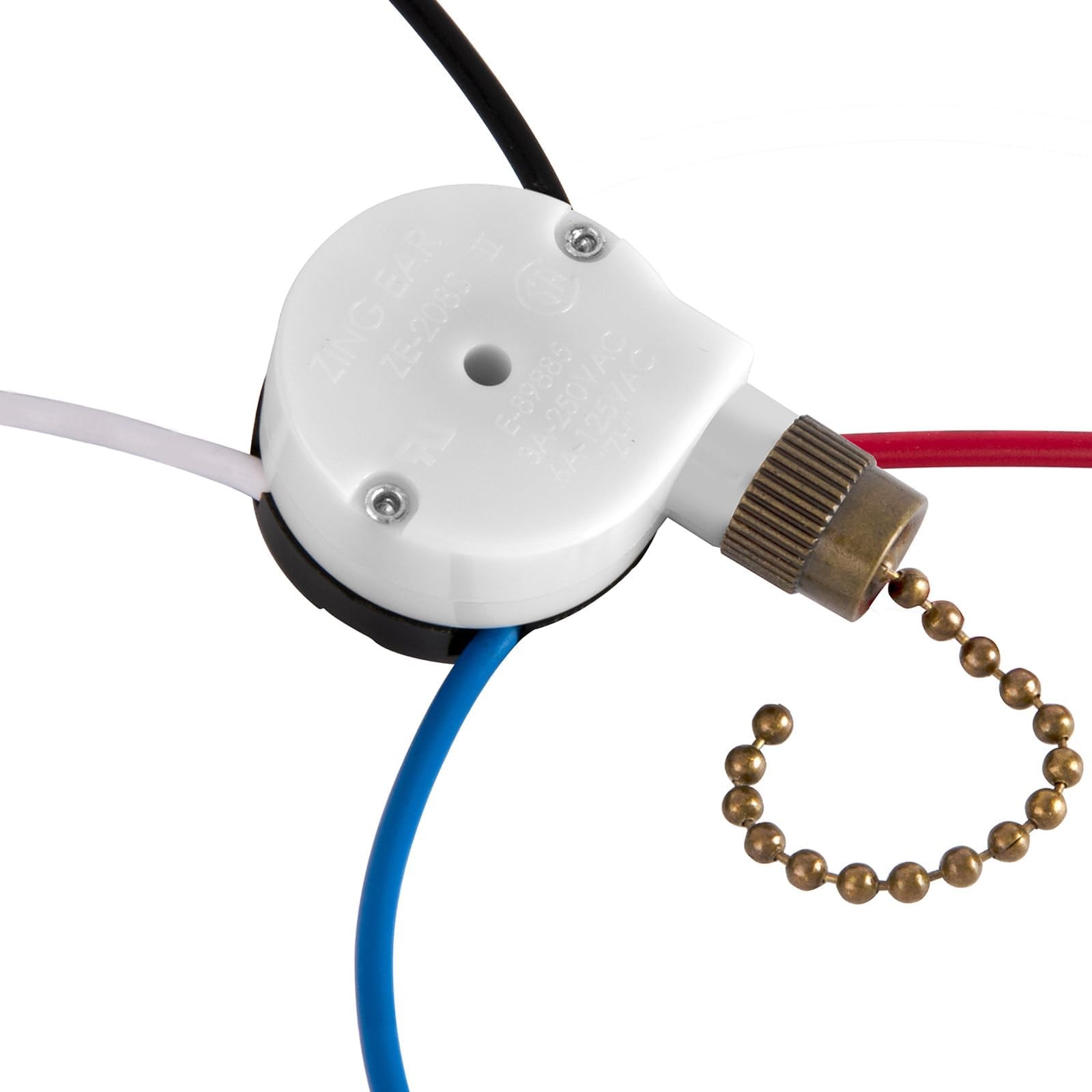 Ceiling Fan Switch 3 Speed 4 wire Replace Accessories,Compatible With Bronze