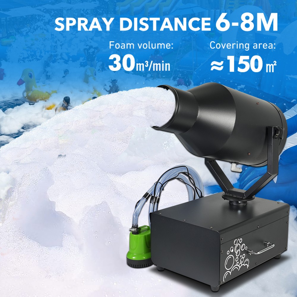 2000w Shaking Head Jet Foam Cannon Machine with Pump Tank Effects Machine