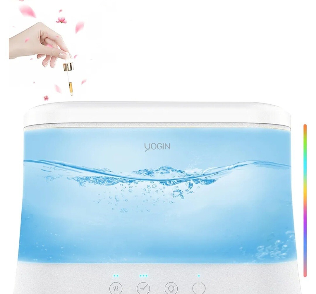 Yogin Humidifier 1.8L Ultrasonic Cool Mist for Home - HU18-02A - 22W - NEW