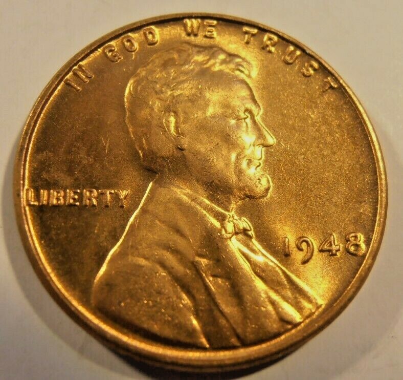 1948 P LINCOLN CENT - BU from a nice roll
