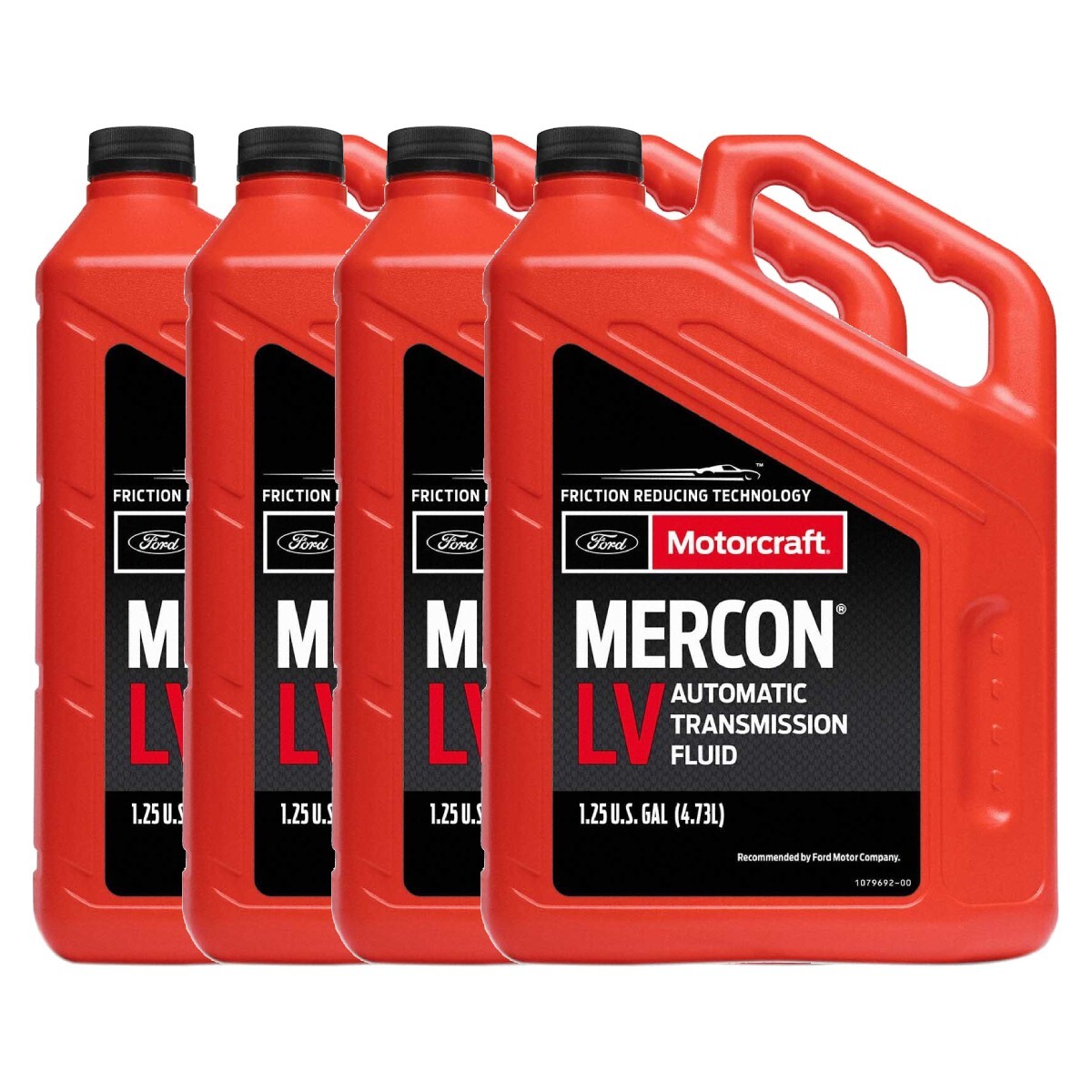 Motorcraft XT105Q3LV Mercon LV Automatic Transmission Fluid, 5 Quart (Pack of 4)