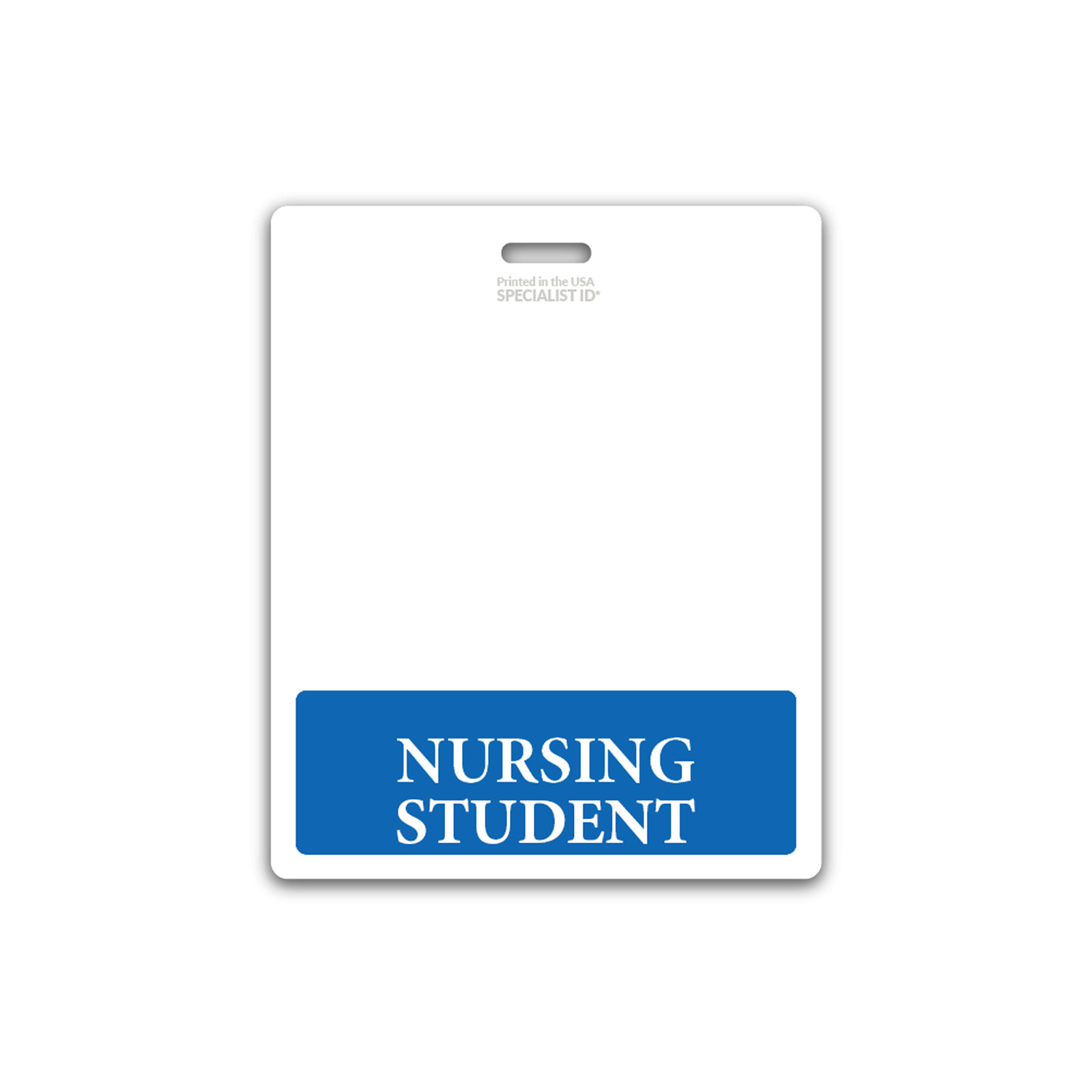 Nursing Student Badge Buddy Oversized Horizontal XL ID Badge Backer for Students