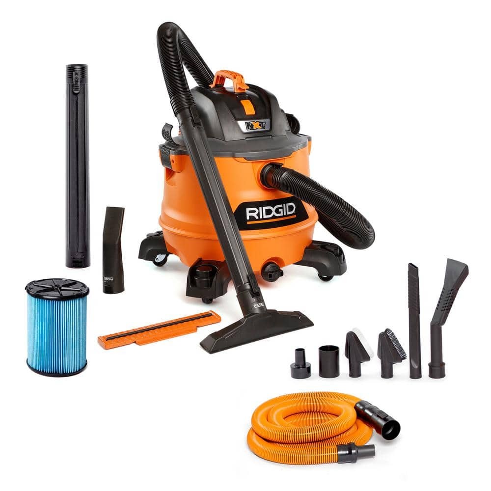 RIDGID 14 Gal. 6.0 Peak HP NXT Wet Dry Vac w/ Fine Dust Filter & Hose
